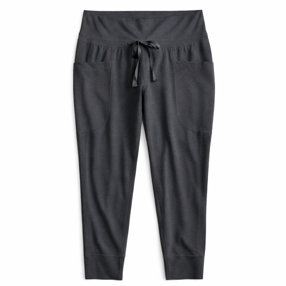 Fabletics Pants - Fabletics Charcoal Performance Jogger Pants with Pockets Loungewear Athleisure S